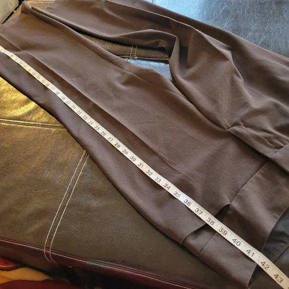 Express Brown Wide Leg Pants 10R - Picture 8 of 9